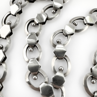 1938-Silver-Link-Necklace-Front-View1