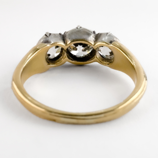 Antique-3-Stone-Trilogy-Diamond-Ring-2.65ct-Back-View1