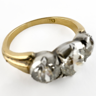 Antique-3-Stone-Trilogy-Diamond-Ring-2.65ct-Mark-View1