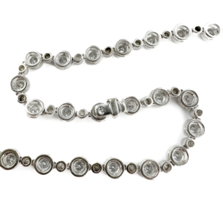 Vintage-6.60ct-Diamond-Rub-Over-Rivière-Necklace-Back-View1 Vintage 6.60ct Diamond Rub Over Rivière Necklace 18ct gold back of necklace