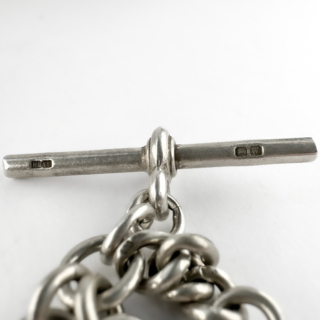 Silver-Albert-Chain-With-T-bar-Bar-View1