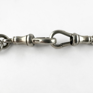 Silver-Albert-Chain-With-T-bar-Mark-View1