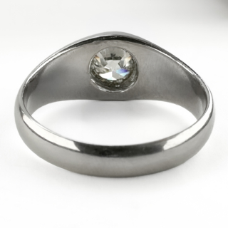 Platinum-Single-Stone-Gypsy-Ring-1.36ct-Back-View1