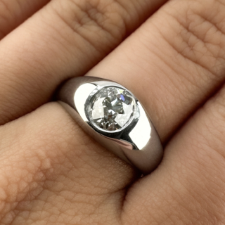 Platinum-Single-Stone-Gypsy-Ring-1.36ct-Body-View1