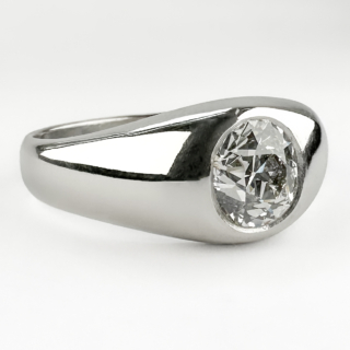 Platinum-Single-Stone-Gypsy-Ring-1.36ct-Side-View1