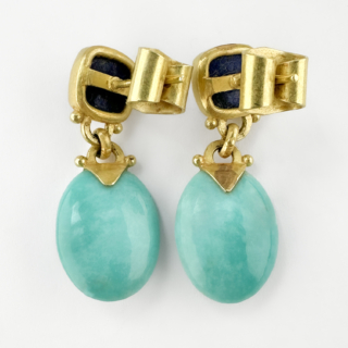 Lapis-Lazuli-Turquoise-Drop-Earrings-Back-View1