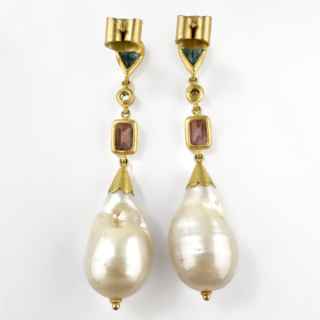 Multi-Gemstone-Baroque-Pearl-Drop-Earrings-Back-View1