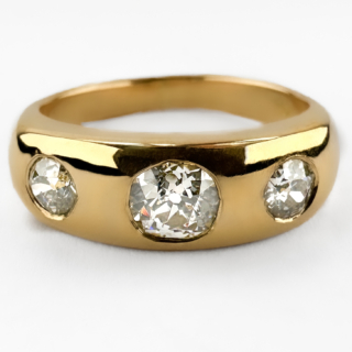 Edwardian-3-Stone-Diamond-Gypsy-Ring-Front-View5