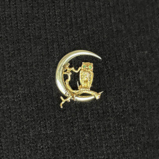 Vintage-Gold-Owl-In-The-Moon-Brooch-Body-View1