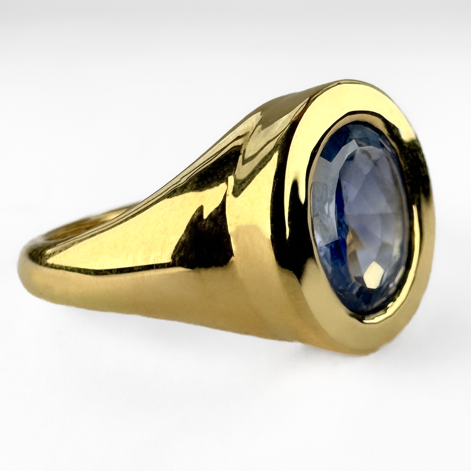 Sas Signet Rings Sapphire Signet Ring | Saddingtons Antique Jewellery