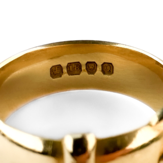 Victorian-1891-Gold-Buckle-Ring-Mark-View1