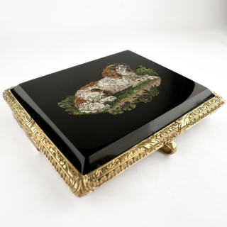 Victorian-Dog-Mosaic-Brooch-Side-View1