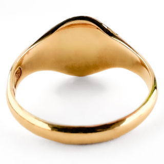 1913 Oxford Gold Signet Ring 15ct gold back view