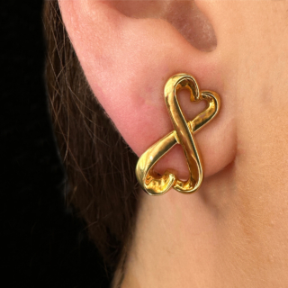 14-02-24-18ct-Yellow-Gold-Tiffany&Co-Paloma-Picasso-Double-Loving-Heart-Earring-Body-View