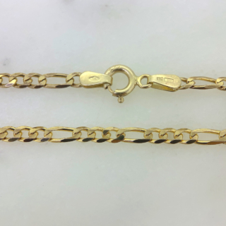 9ct Yellow Gold 24" Figaro Chain
