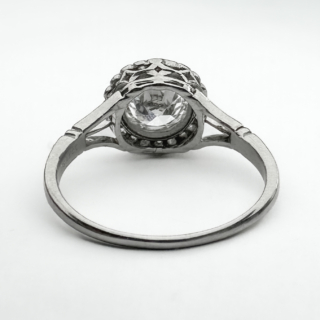 Edwardian-Diamond-Cluster-Ring-1.2ct-Back-View1