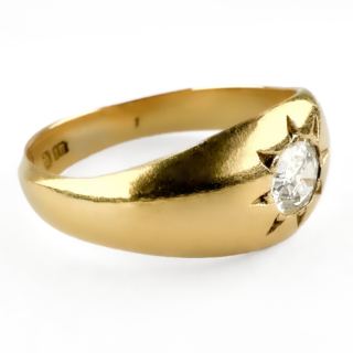 Victorian-Single-Stone-Diamond-Gypsy-Ring-Side-View1