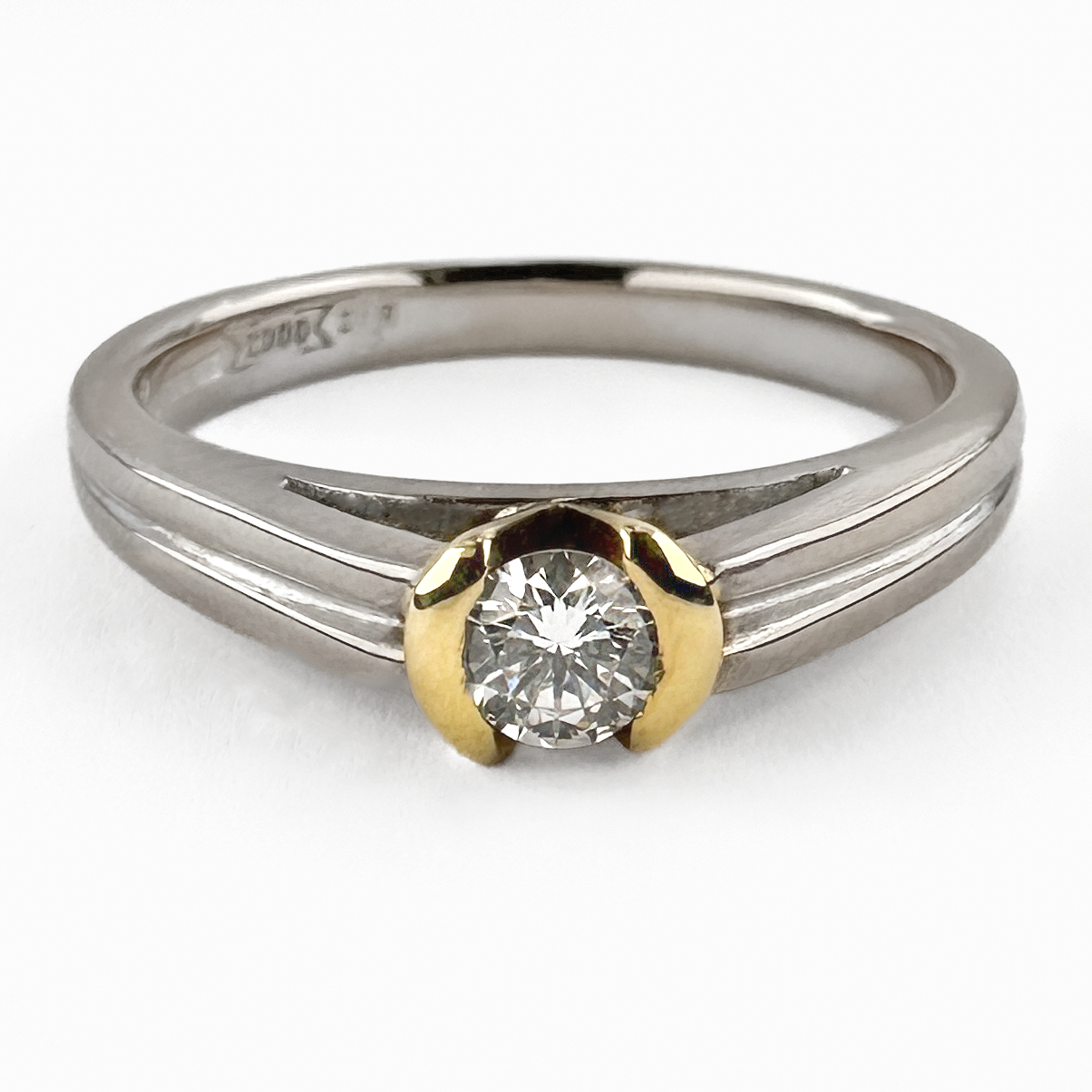 Diamond Solitaire Millennium Ring