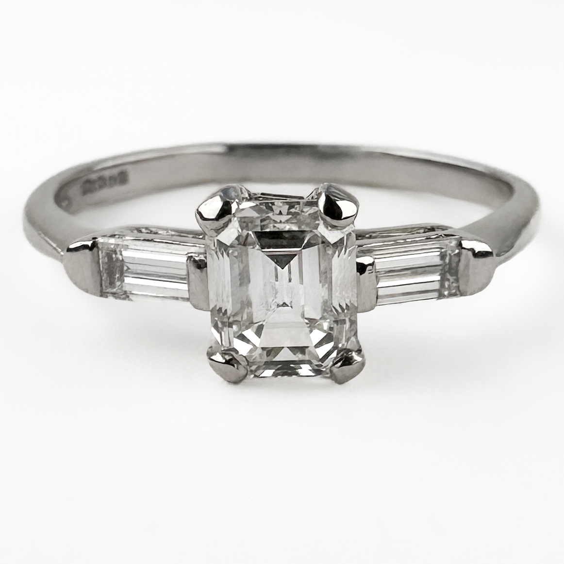 Emerald Cut Diamond Ring 1.02ct