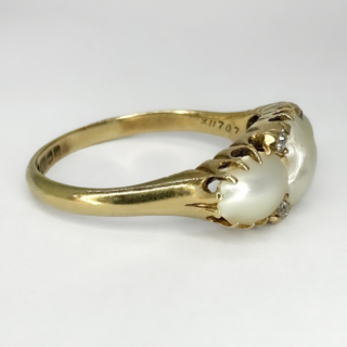 Antique-3-Natural-Pearl-Diamond-Ring-Side-View1