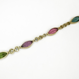 Antique-Multi-Gem-Diamond-Bracelet-Back-View1