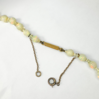 Antique-White-Opal-Bead-Necklace-Clasp-View1