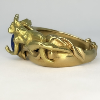 Figurative-Art-Nouveau-Lapis-Lazuli-Ring-Side-View2