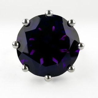 Large-Vintage-Amethyst-Diamond-Ring-Front-View1