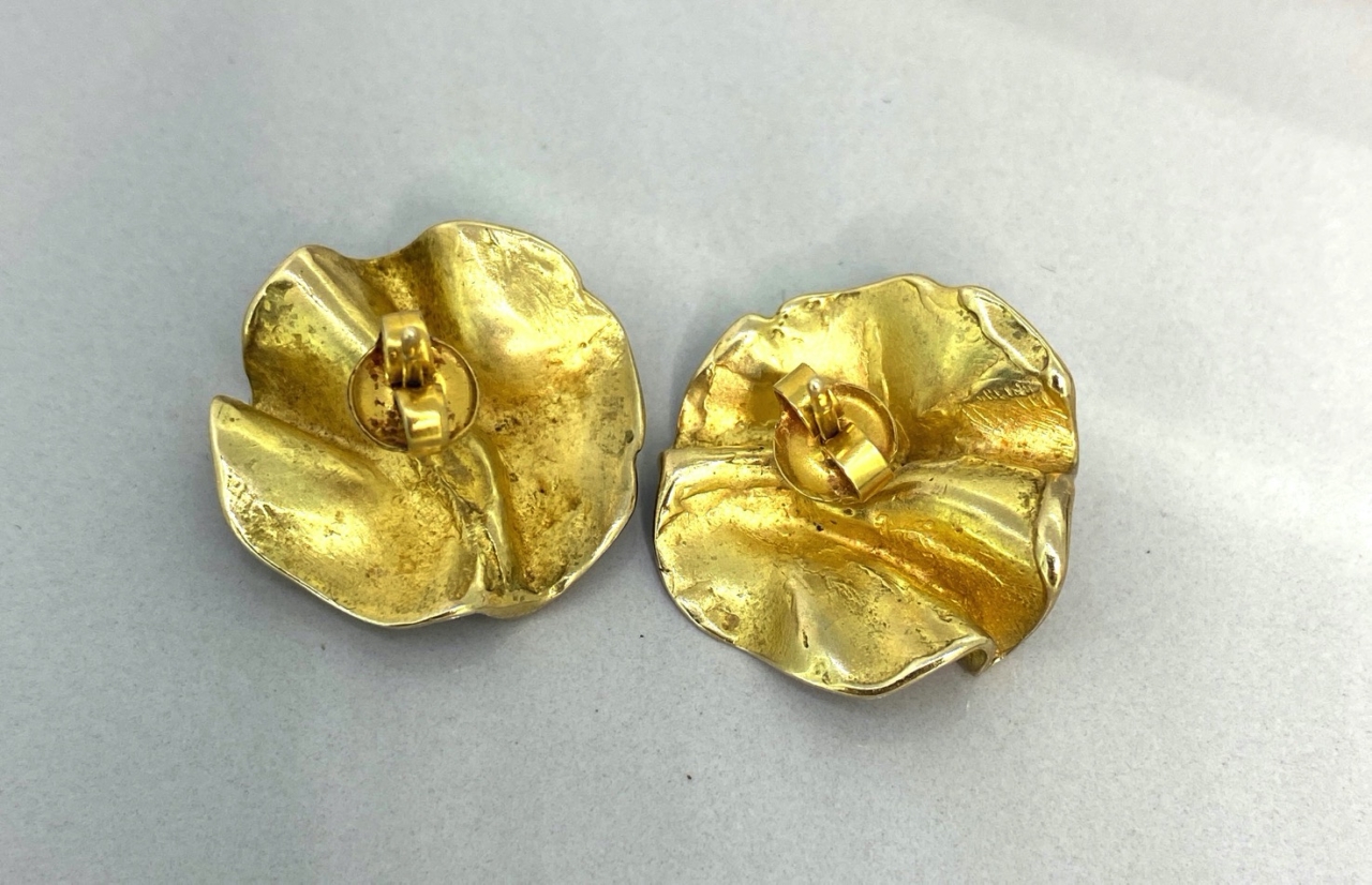 Gold Disc Earrings 9ct