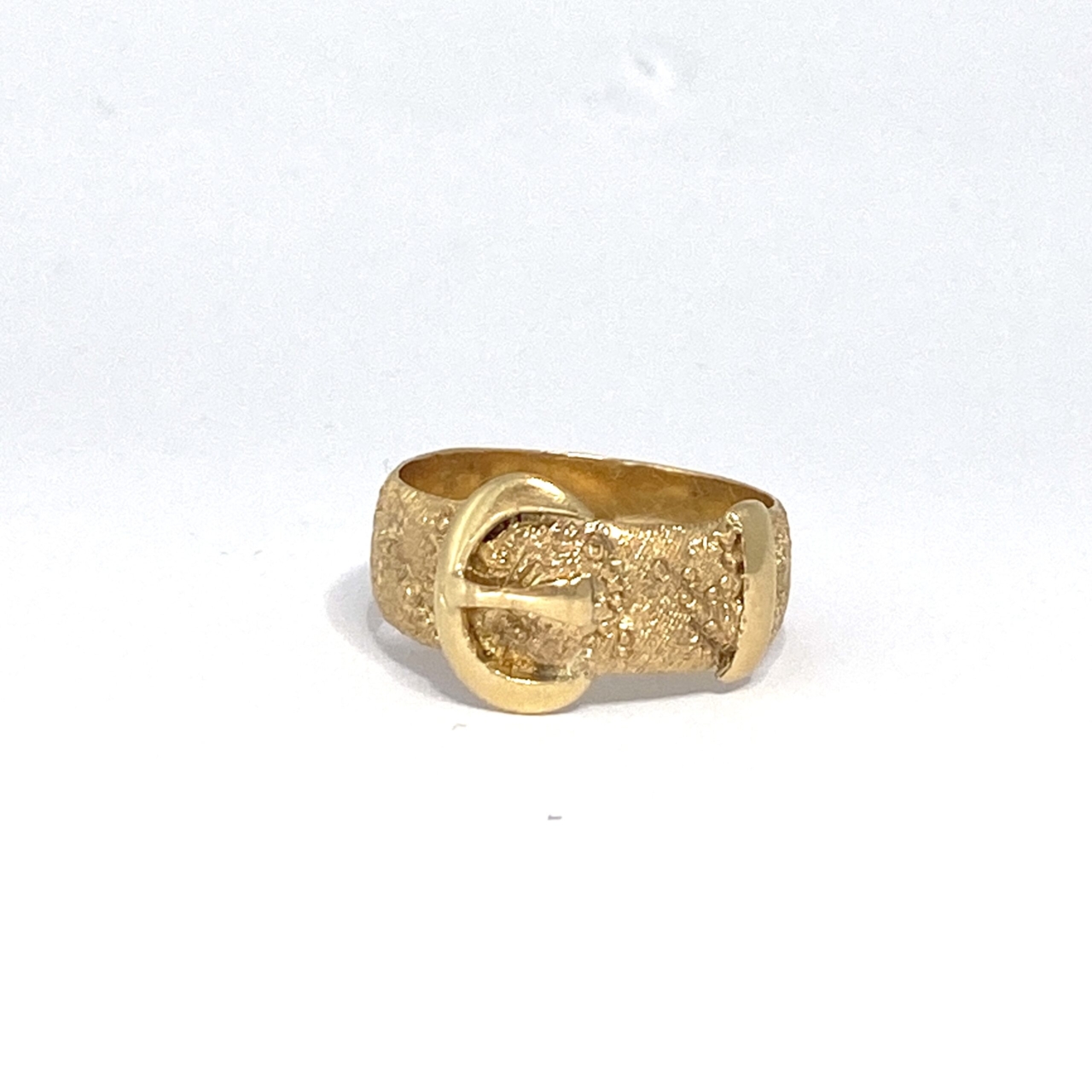 Gold Antique Buckle Ring