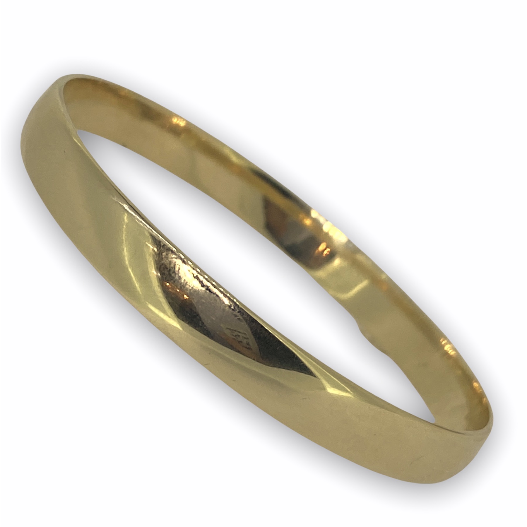 9ct solid yellow gold bangle