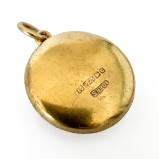 Victorian Memorial Triple Locket Pendant
