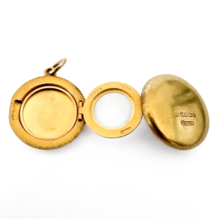 Victorian Memorial Triple Locket Pendant