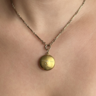 Victorian Memorial Triple Locket Pendant