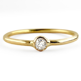 0.10ct Diamond Single Stone Ring 18ct gold