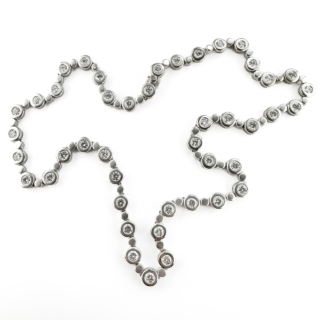 Vintage 6.60ct Diamond Rub Over Rivière Necklace