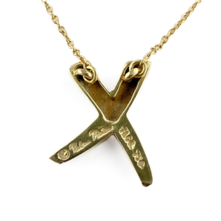 Tiffany Graffiti X Necklace By Paloma Picasso 18ct gold back view