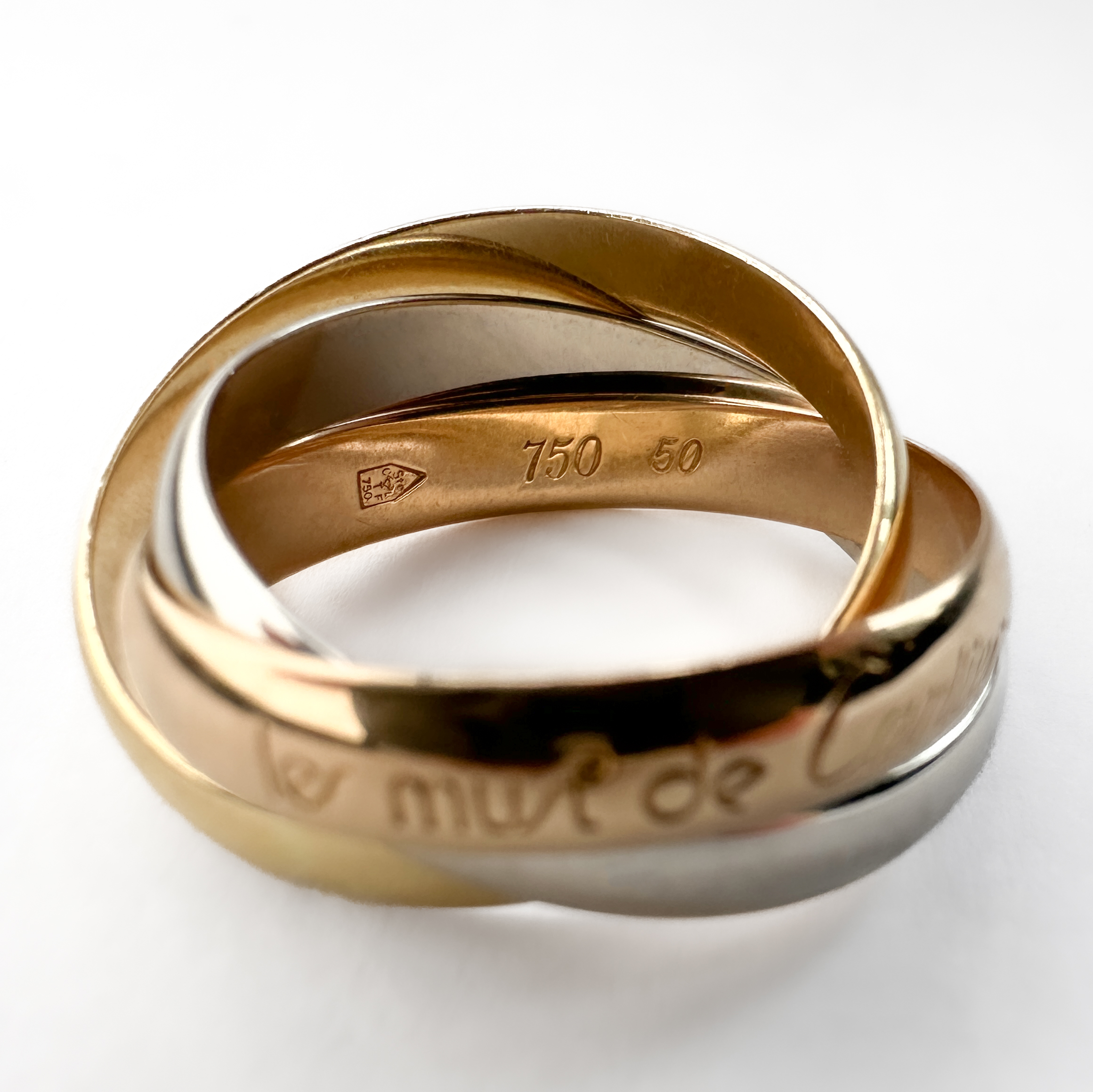 Les Must de Cartier Trinity Ring | Saddingtons Antique Jewellery Les Must de Cartier Trinity Ring | Saddingtons Antique Jewellery