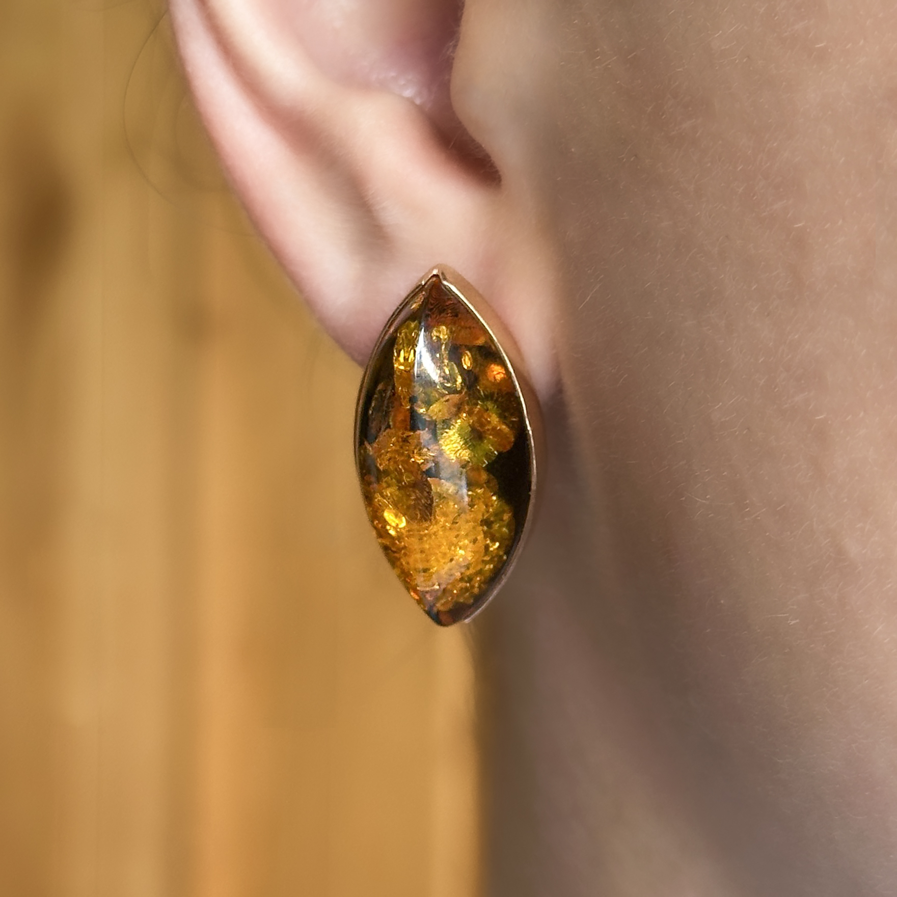 Vintage Amber Earrings