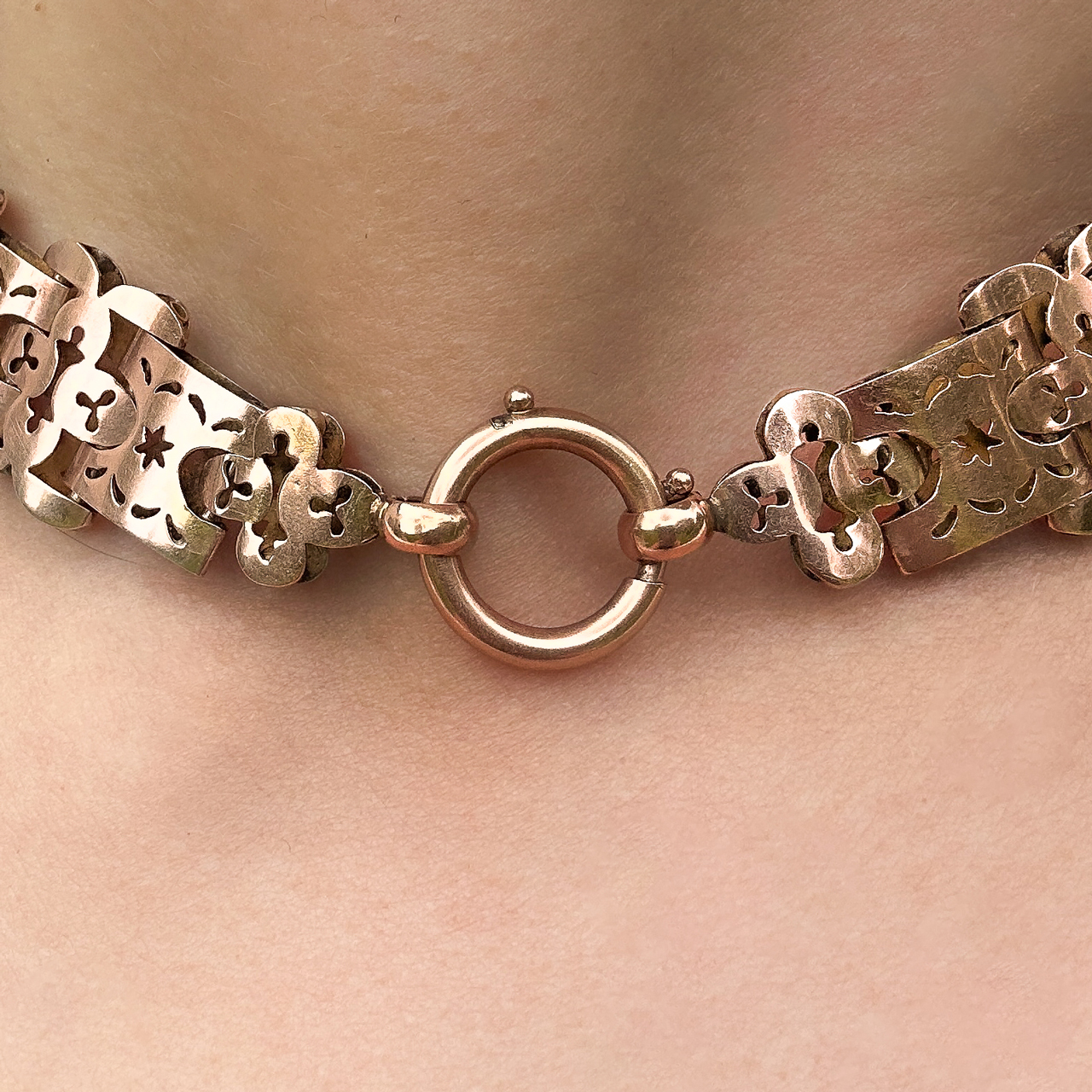 Vintage Flower Collar- Gold