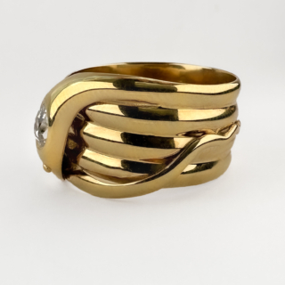 Old-Cut-Diamond-Coiled-Snake-Ring-Side-View1