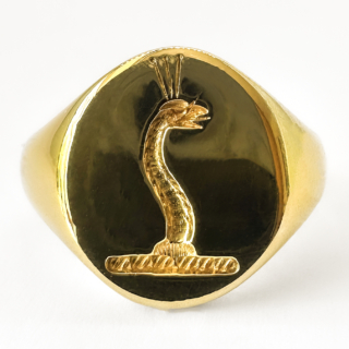 Sea-Serpent-Intaglio-Signet-Ring-Front-View1