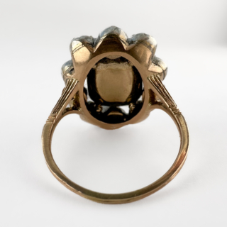 Victorian-Emerald-Diamond-Cluster-Ring-Back-View1