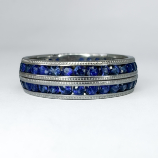 Stacking-Sapphire-Eternity-Rings-Together-View1