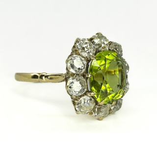 29-07-25-Antique-Peridot-Old-Cut-Diamond-Cluster-Ring-Side8