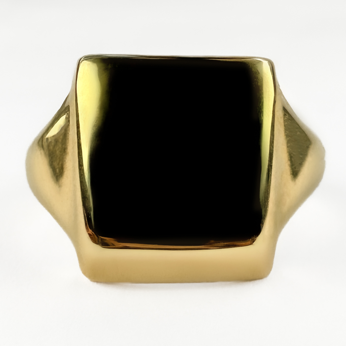 Square Gold Signet Ring | Saddingtons Antique Jewellery