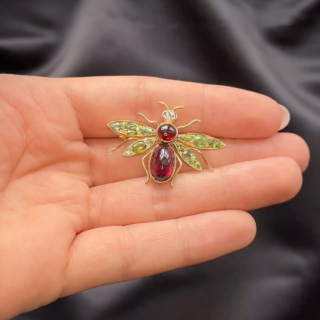 Antique Edwardian Bug Brooch.