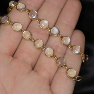 Cabochon Moonstone Bracelet
