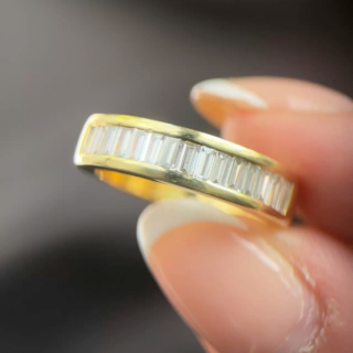 Channel Set Baguette Diamond Ring
