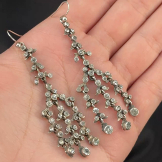 Edwardian Paste Chandelier Earrings